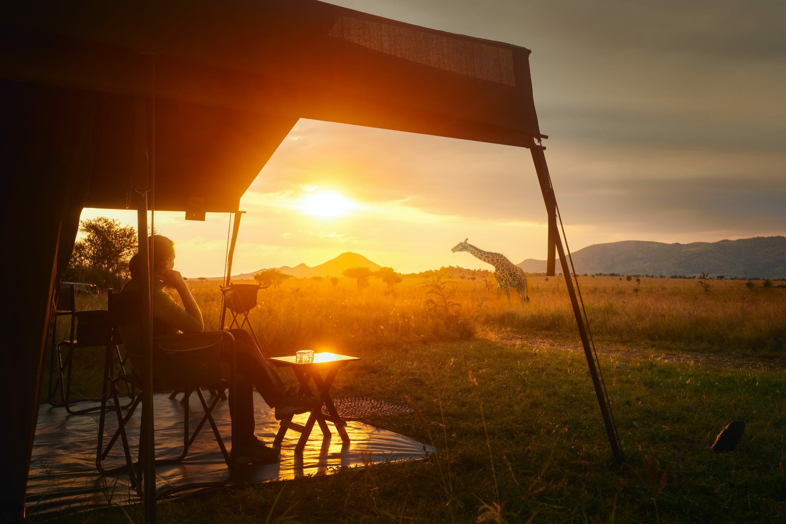 Luxuszelt Serengeti Nationalpark shutterstock 1488763490
