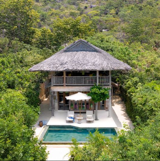 Six Senses Ninh van Bay Luftaufnahme Beachfront Pool Villa e1684853428596