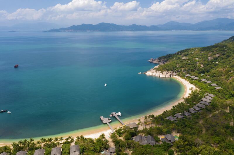 Six Senses Ninh van Bay Luftaufnahme der Ninh Van Bucht