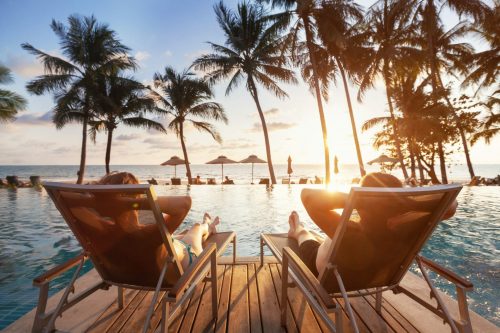 Luxury,Travel,,Romantic,Beach,Getaway,Holidays,For,Honeymoon,Couple,,Tropical shutterstock 1353370091 2 scaled 500x0 c default