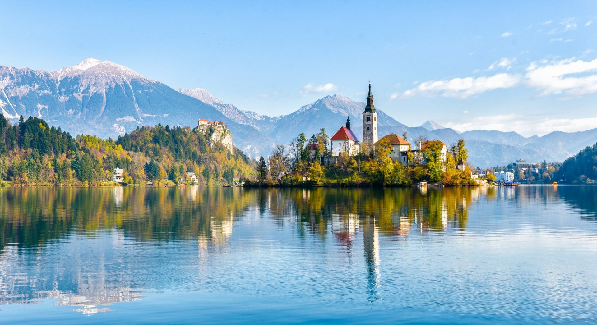 Bled Slovenien See Wallfahrtskirche Shutterstock 768078295