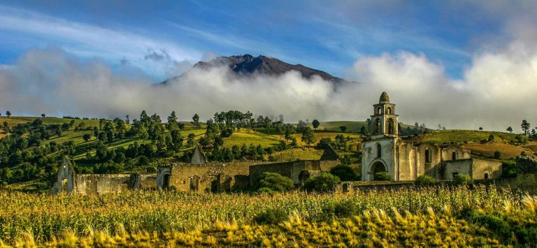 Early,Morning,Landscape,Shot,Of,Hacienda,Vista,Hermosa,In,Puebla,