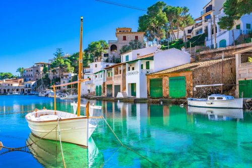 Beautiful,View,Of,Cala,Figuera,,Old,Fishing,Harbor,On,Mallorca,