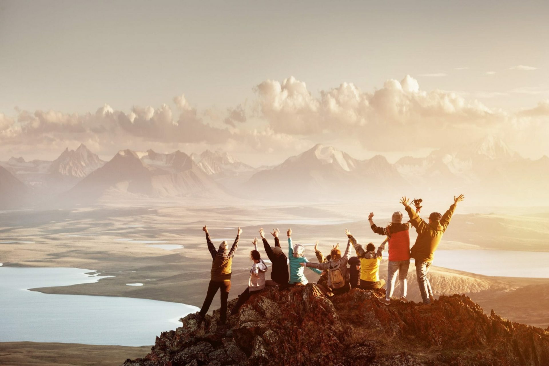 Big,Group,Of,People,Having,Fun,In,Success,Pose,With